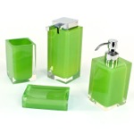 Gedy RA200-04 Green Accessory Set Crafted of Thermoplastic Resins